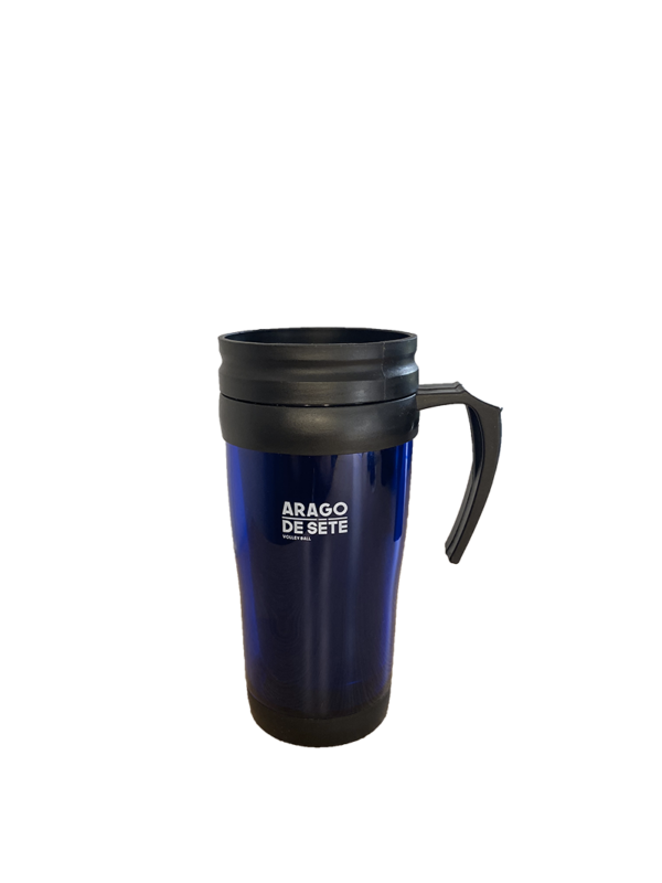 Thermos bleu